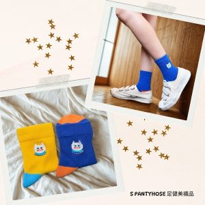 [日本原創設計款襪] 旅する猫店長機能短襪