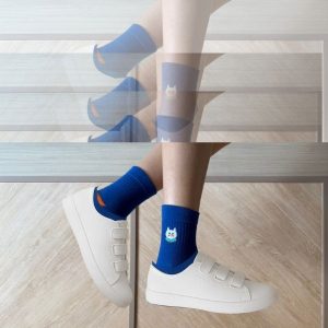 [日本原創設計款襪] 旅する猫店長機能短襪